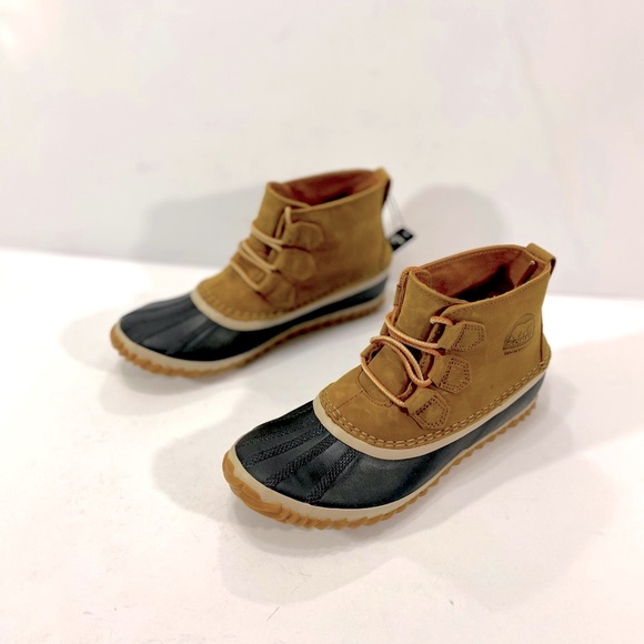 New Sorel Women’s Out N' About Leather Duck Boots - Picture 7 of 15